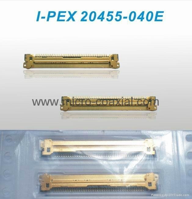 I-PEX 20455-040E-12 连接器与极细同轴线束在平板及工控设备中的应用